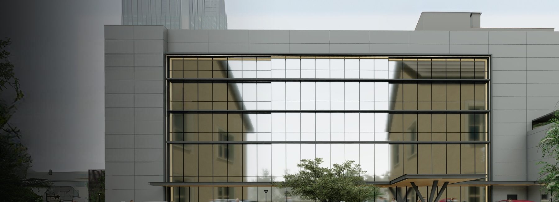 Fachada de edifício corporativo projetado pela Vega Engenharia