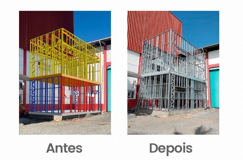 Sistema construtivo Steel Frame, detalhe
